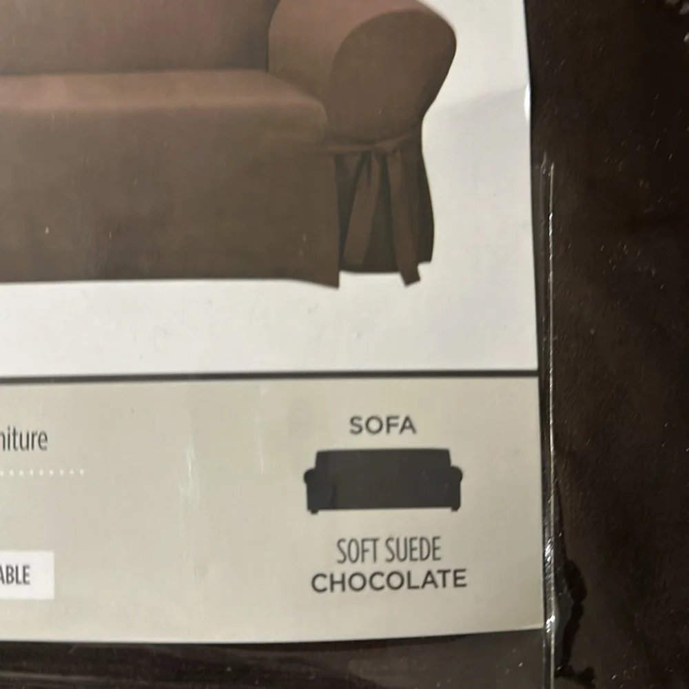 Sure Fit Soft Suede Sofa Cover.